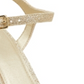 Guess Women's Jordie Peep Toe Special Occasion Slingback Sandals Gold Size 6