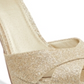 Guess Women's Jordie Peep Toe Special Occasion Slingback Sandals Gold Size 6