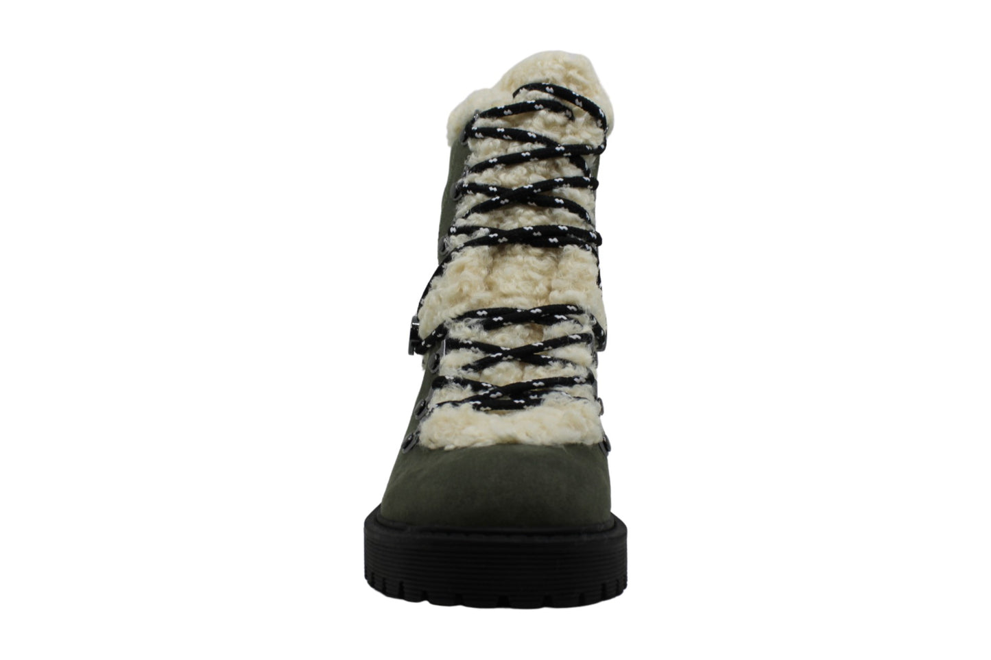 Guess Women's Sherry2 Fabric Closed Toe Ankle Cold Weather Boots Green Size 9 M