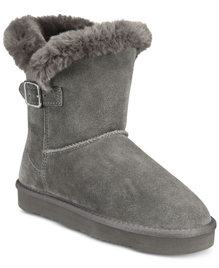 Style & Co Women's TINY2 Round Toe Ankle Cold Weather Boots Gold Size 10 M
