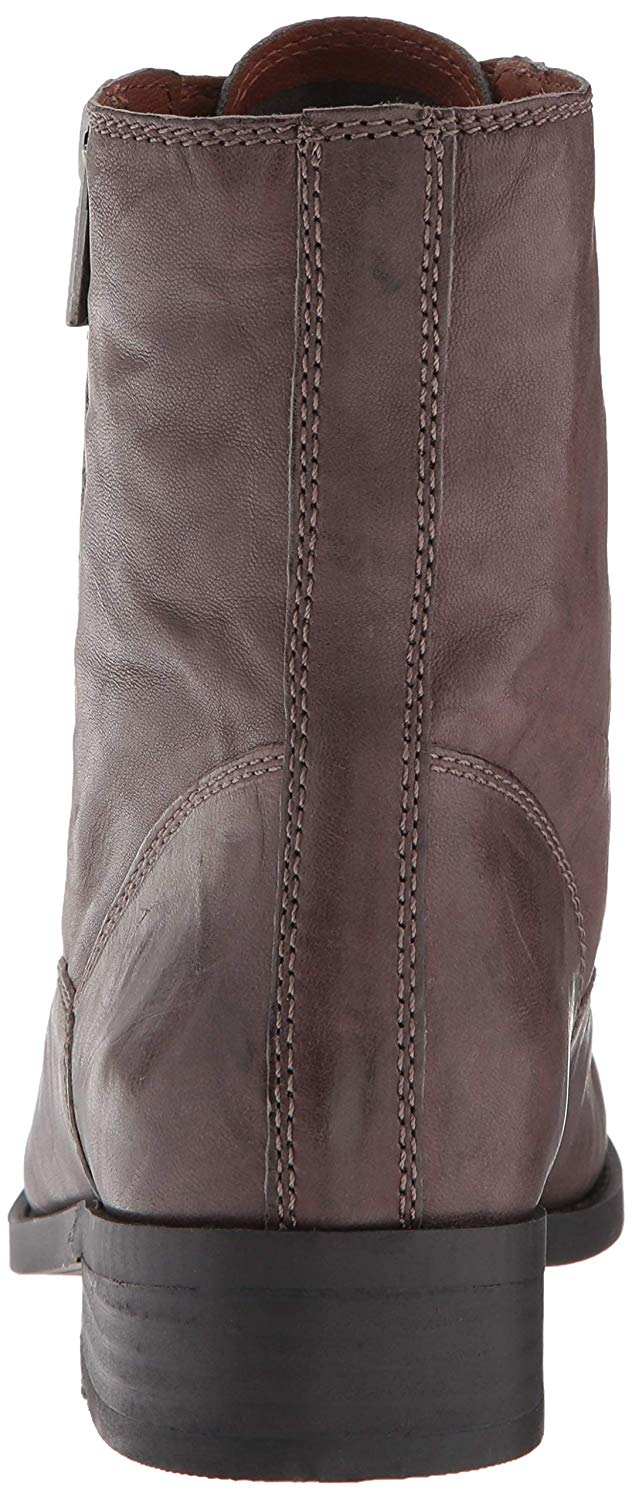 Lucky Brand Women's Hildran Leather Almond Toe Ankle Fashion Boots Brown Size 5.5M