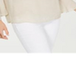 Thalia Sodi Women's  Gauze Off-the-Shoulder Lace-up Top  Beige Size Large