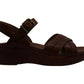 Patricia Nash Women's Leila Open Toe Beach Platform Sandals Brown Size 9M