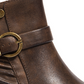 BareTraps Women's Russell Block Heel Ruched Booties Brown  Size 7.5 M