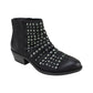 White Mountain Women's Desire Studded Ankle Boot Black Size 6 M