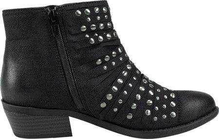 White Mountain Women's Desire Studded Ankle Boot Black Size 6 M