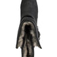 White Mountain Women's Chastity Ankle Boot Black Waxy Suedette Gray Size 10 M