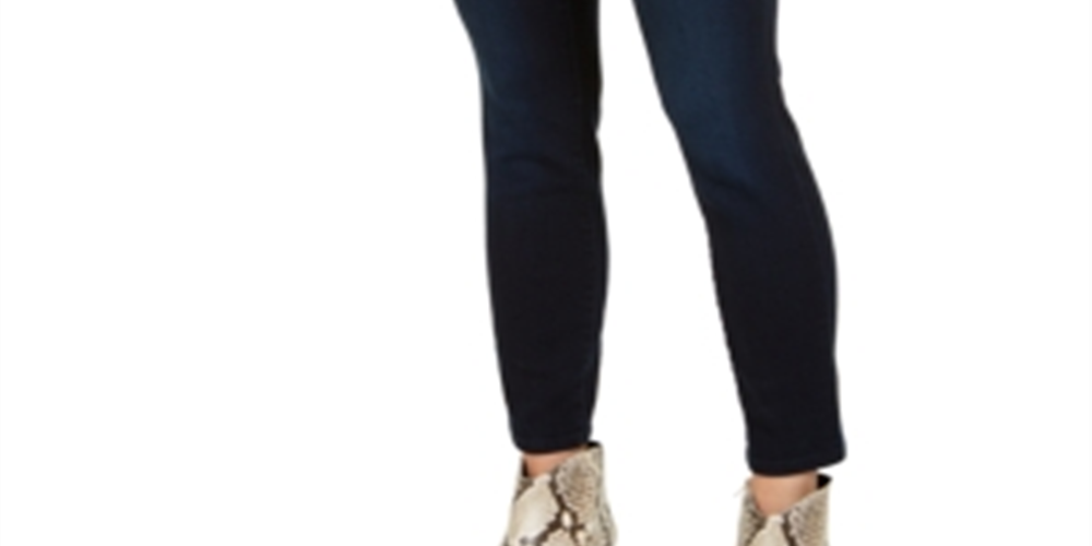 INC Women's  Petite Tummy-Control Skinny Jeans Gemini Wash Blue Size 12P
