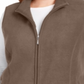 Karen Scott Women's  Plus Zip-Front Vest Brown Size 3X