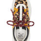 INC Women's Gemella Leather Animal Print Dad Sneakers White Size 9 M