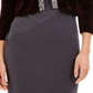 Calvin Klein Women's Rhinestone Velvet Formal Jacket Purple Size X-Large