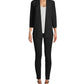 Anne Klein Women's 3/4 Sleeve Open Cardigan Party Top Black Size Small