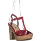 American Rag Women's amie1 Casual Platform Sandals Red Size 11 M
