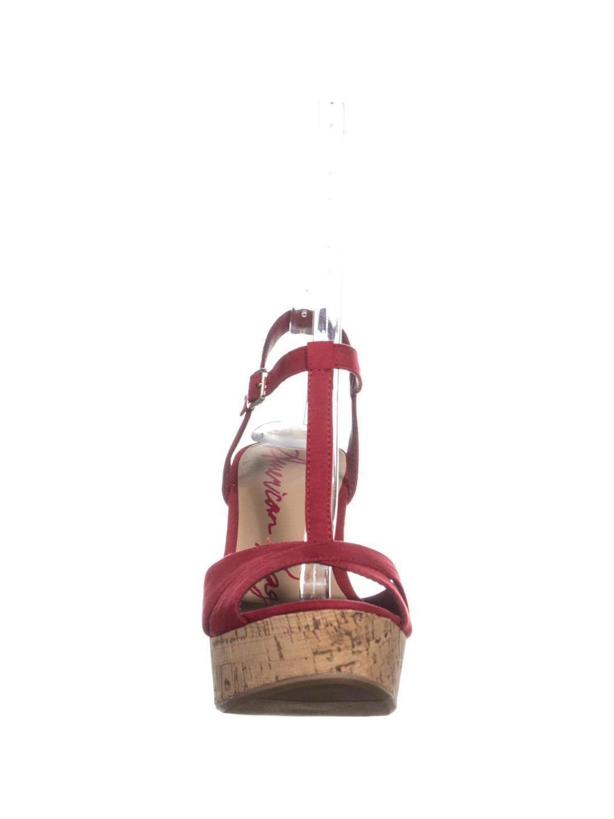 American Rag Women's amie1 Casual Platform Sandals Red Size 11 M