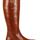 Tommy Hilfiger Women's Imina Faux Leather Knee High Riding Boots Brown Size 5 M