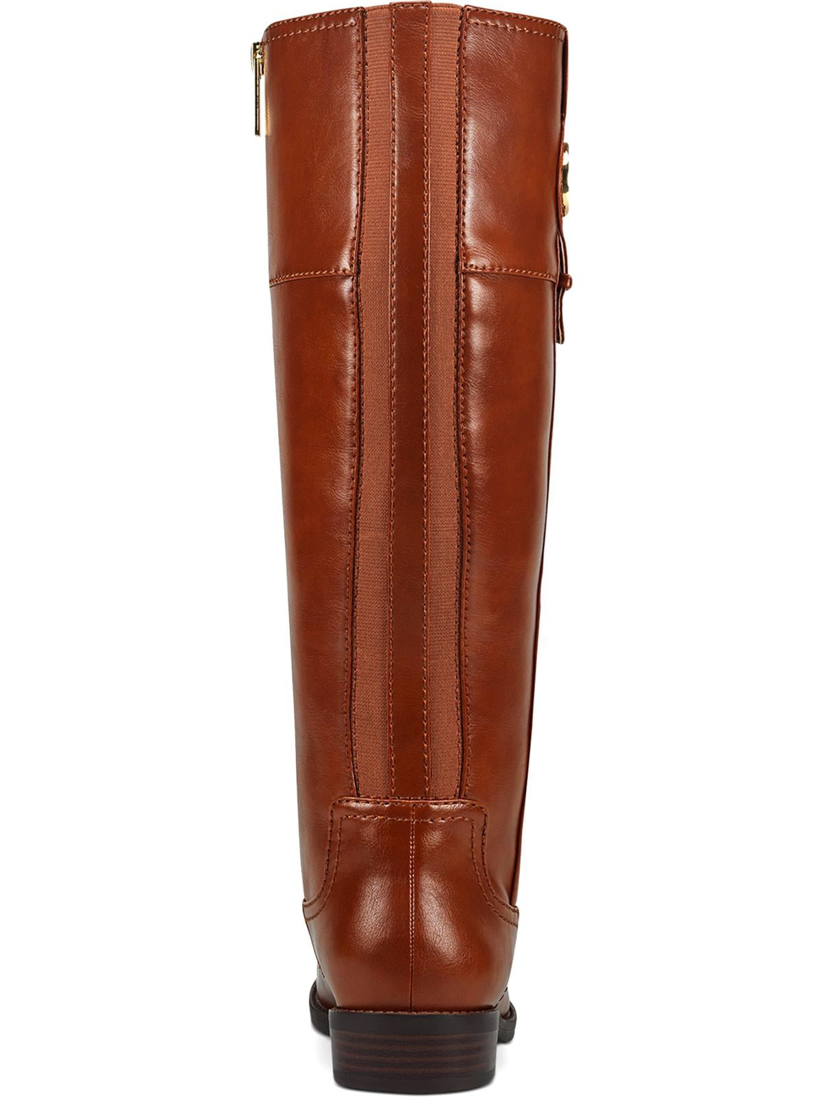 Tommy Hilfiger Women's Imina Faux Leather Knee High Riding Boots Brown Size 5 M