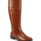 Tommy Hilfiger Women's Imina Faux Leather Knee High Riding Boots Brown Size 5 M