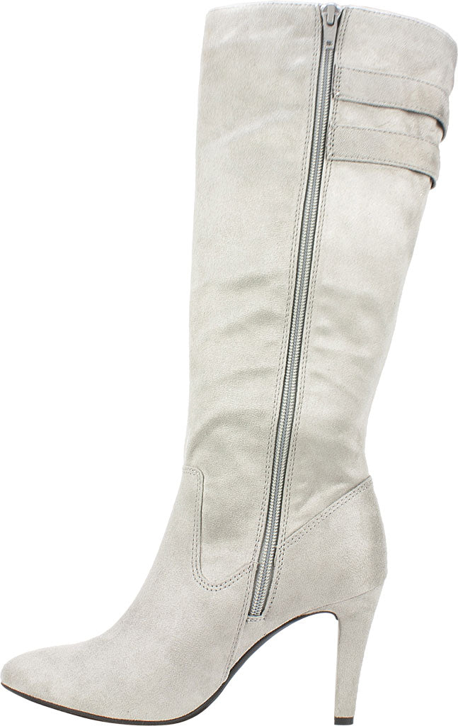 Rialto Women's  Cahoon Knee  Suedette Fabric White Size 9.5M