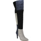 Rialto Women's Carpio Colorblocked Over-The-K Grey Multi 6.5M