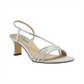 Nina Women's Gerri-Fy Open Toe Bridal Strappy Sandals Silver Size 8.5 M