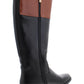 Tommy Hilfiger Women's Imina 3 Faux Leather Knee-High Riding Boots Black Size 5 M