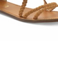 XOXO Women's Cancun Braided Flat Sandals Tan 8M