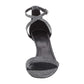 Michael Kors Women's Ava Mid Sandal Black/Silver Size 8