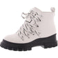 Calvin Klein Women's Lark Closed Toe Ankle Combat Boots White Size 8 M