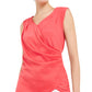 Alfani Women's Satin Sleeveless Tank Top Red Size XL