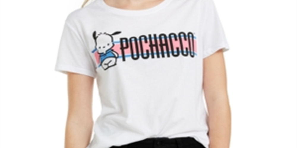 Love Tribe Juniors' Pochacco Graphic-Print T-Shirt White Size Medium