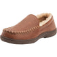 Weatherproof Vintage Men's Loafer Slippers Faux Leather Slip on Brown Size Large