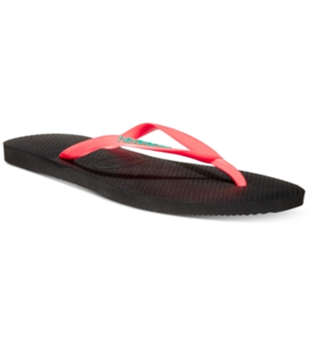 Havaianas Women's Slim Logo Pop up Flip Flop Sandals Orange Size 9.5