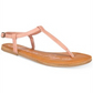 American Rag Women's Akrista Round Toe Casual T Strap Sandals Brown Size 8 M