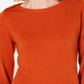 Karen Scott Women's Button Shoulder Sweater Orange Size XXL