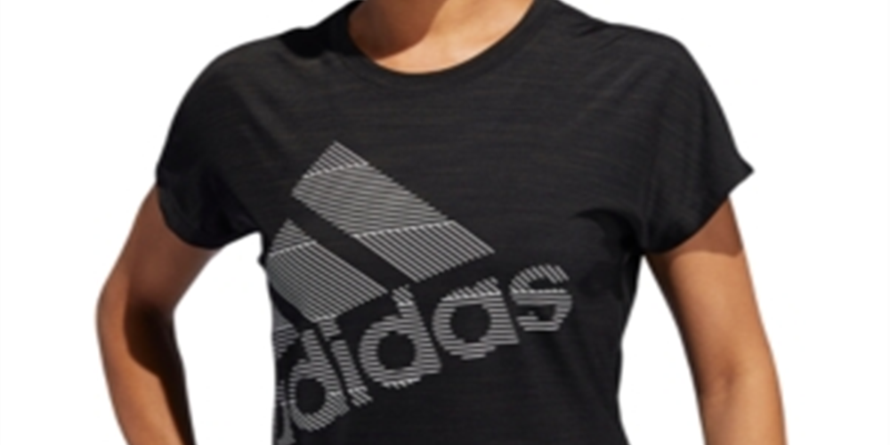 Adidas Women's Badge of Sport Tee Black Size X-Small