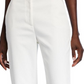 St. John Cropped Tapered Cotton-Stretch Pants White Size 8