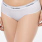 CALVIN KLEIN Intimates White Cotton Blend Elastic Band Everyday Hipster Plus Size  2XL