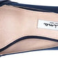 Nina Women's Chezare Metallic Peep Toe Evening Pumps Navy Size 6.5 M