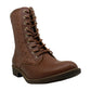 Bebe Women's Olsen Leather Closed Toe Mid Calf Fashion Boots Brown Size 10 M