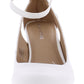 Sun + Stone Women's Miley Faux Leather Dressy Wedge Heels White Size 9 M