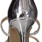Bebe Women's Janae Open Toe Special Occasion Strappy Sandals Gray Size 7.5 M