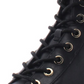 Michael Kors Men's Bastian Leather Closed Toe Ankle Military Boots Black Size 5.5