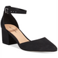 Call It Spring Women's Trivio Leather Closed Toe Ankle Strap Sandal Black Size 9