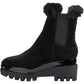 DKNY Women's Fabric Almond Toe Ankle Fashion Boots Black Size 7.5M