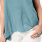 Style & Co Women's  Handkerchief-Hem T-Shirt  Blue Size Medium