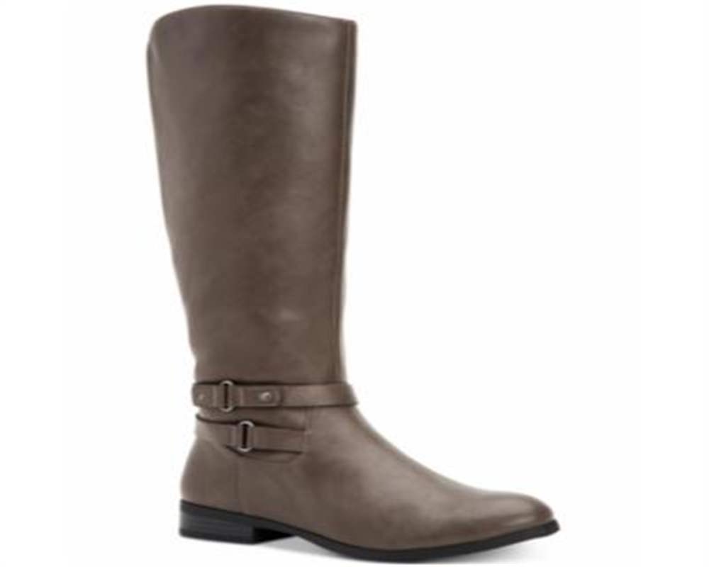 Style & Co. Women's Kindellp Fabric Closed Toe Knee High Fashion Boots Gray Size 7
