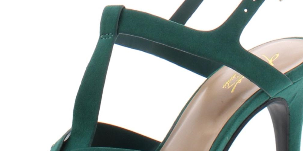 Thalia Sodi  Women's Verrda Platform Evening Sandal Emerald Micro 6M