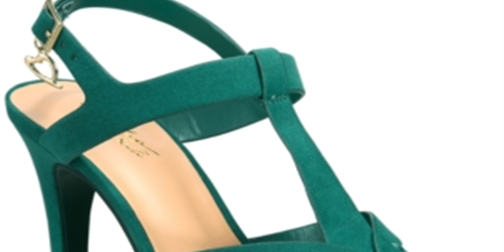 Thalia Sodi  Women's Verrda Platform Evening Sandal Emerald Micro 6M