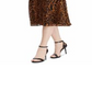 Ralph Lauren Women's Ocelot Print Georgette Dress Brown Size 18