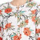 JM Collection Women's  Printed 3/4-Sleeve Top  White Size XS